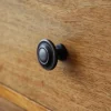Bouton de meuble arrondi Rohan étain gris Ø3.3 cm