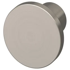 Bouton de meuble arrondi Dotz GoodHome effet nickel Ø3cm x H.2.4cm