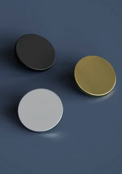 Bouton de meuble arrondi Minzh noir ⌀.35mm x L.35mm