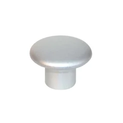 Bouton de meuble arrondi Plastic gris Ø3.2cm x p.2.1cm