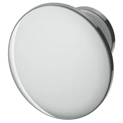 Bouton de meuble arrondi Primel GoodHome effet chromé Ø2.9 x l.2,9 mm x h. 2.1 cm