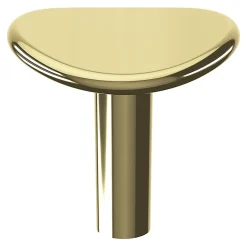Bouton de meuble arrondi Meham GoodHome effet or Ø3.5cm x l.3.2cm x H.3cm
