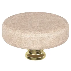 Bouton de meuble arrondi GoodHome Rubian rose Ø3.5cm x l.3.5cm x h.3.5cm x p.2.7cm