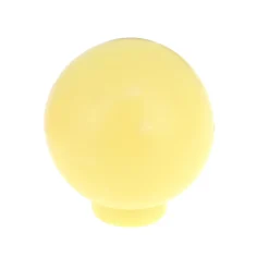 Bouton de meuble arrondi Ferel mat jaune Ø2.7cm x P.2.9cm