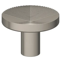 Bouton de meuble arrondi Garlan gris ⌀.34mm x L.34mm