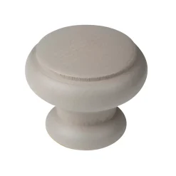 Bouton de meuble bois diamètre 40 mm peint gris lot de 24 piéces
