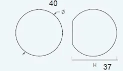 Bouton de meuble boule bois diamètre 40mm bois laqué blanche lot de 24 piéces