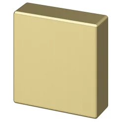 Bouton de meuble carré GoodHome Skej or Ø3cm x l.3cm x h. 3cm x p.3cm
