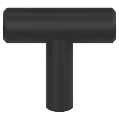 Bouton de meuble en T Dizel noir ⌀.40mm x L.12mm