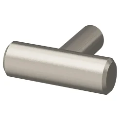 Bouton de meuble en t GoodHome Dizel gris Ø4cm x l.1.2cm x h.3.5cm x p.3.5cm