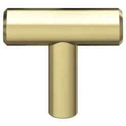 Bouton de meuble en t GoodHome Dizel gris Ø4cm x l.1.2cm x h. 3.5cm