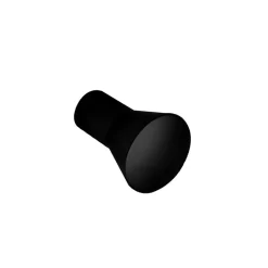Bouton de meuble en zamac finition noir mat D 16mm avec vis incluse