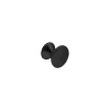 Bouton de meuble en zamac finition noir mat d 25 mm avec vis incluse