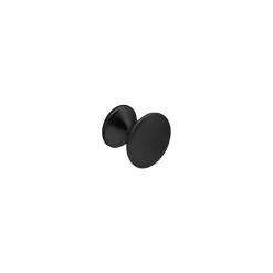 Bouton de meuble en zamac finition noir mat d 25 mm avec vis incluse