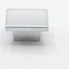 Bouton de meuble en zamac 16X37 mm CHROMÉ MAT
