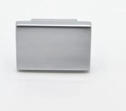 Bouton de meuble en zamac 16X37 mm CHROMÉ MAT
