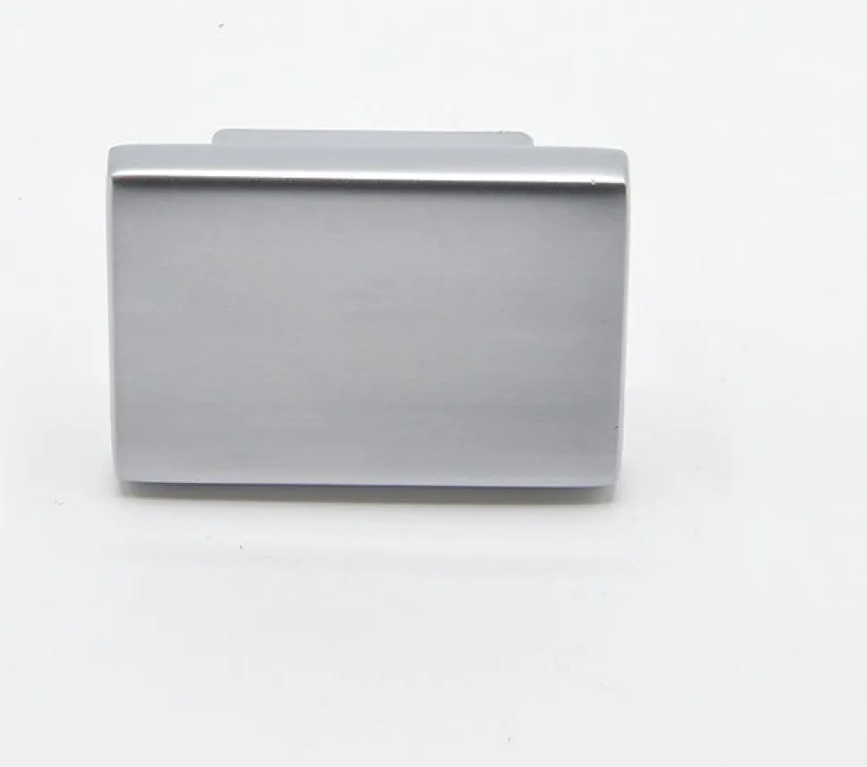 Bouton de meuble en zamac 16X37 mm CHROMÉ MAT