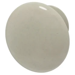 Bouton de meuble GoodHome Porcelaine Vras beige Ø3.2cm x p.2.5cm