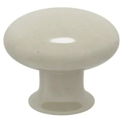 Bouton de meuble GoodHome Porcelaine Vras beige Ø3.2cm x p.2.5cm