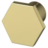 Bouton de meuble GoodHome Keri or Ø2.4cm x l.2.4cm x h.2.1cm x p.2.1cm