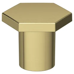 Bouton de meuble GoodHome Keri or Ø2.4cm x l.2.4cm x h.2.1cm x p.2.1cm