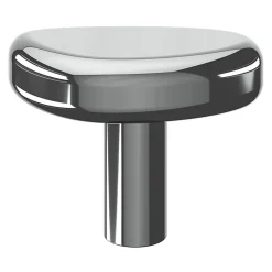 Bouton de meuble GoodHome Armel gris Ø4cm x l.2.1cm x h.3cm x p.3cm