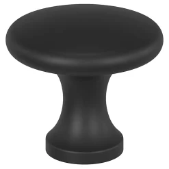 Bouton de meuble GoodHome Prat noir Ø2.9cm x l.2.9cm x h.2.5cm x p.2.5cm