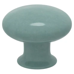 Bouton de meuble GoodHome Porcelaine Vras vert Ø3.2cm x p.2.5cm