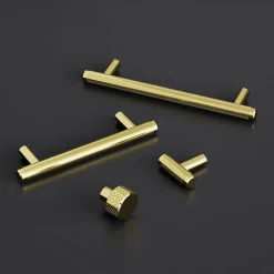 Bouton de meuble GoodHome Irus or Ø2.5cm x l.2.5cm x h.2.6cm x p.2.6cm