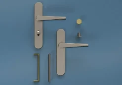 Bouton de meuble Keri GoodHome effet nickel Ø2.4cm x H.2.1cm