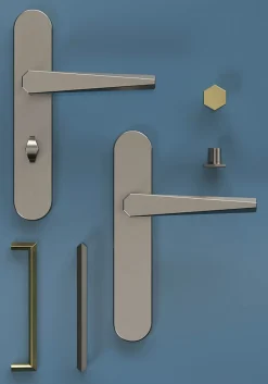 Bouton de meuble Keri GoodHome effet nickel Ø2.4cm x H.2.1cm