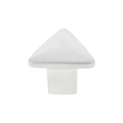 Bouton de meuble Maden effet nickel l.3.3cm x H.3cm x P.2.6cm