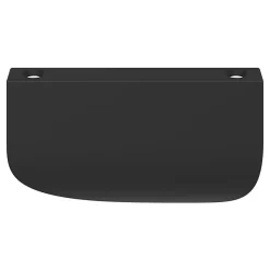 Bouton de meuble Mehaban GoodHome mat noir Ø8cm x l.4.3cm x H.1.3cm x P.1.3cm