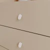Bouton de meuble ovale en aluminium blanc mat Ø3,3 cm GoodHome Minzh