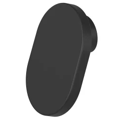 Bouton de meuble ovale GoodHome Minzh noir Ø3.5cm x l.2.5cm x h.2cm x p.2cm