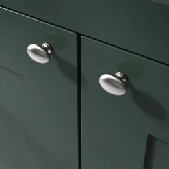 Bouton de meuble ovale Govlin gris ⌀.30mm x L.20mm