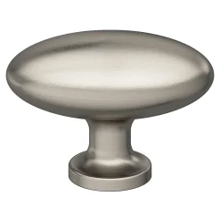 Bouton de meuble ovale Govlin gris ⌀.30mm x L.20mm