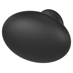 Bouton de meuble ovale GoodHome Govlin noir Ø3cm x l.2cm x h.2cm x p.2cm