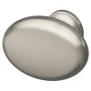 Bouton de meuble ovale GoodHome Ruis or Ø3.5cm x l.2.3cm x h. 2.6cm x p.2.6cm