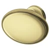 Bouton de meuble Ovale Ruis GoodHome or Ø3.5 x l.2,3 cm x h. 2.6 cm