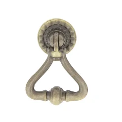 Bouton de meuble Rohan blanc Ø x l.3.7cm x h. 5.2cm x p.1cm