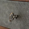Bouton de meuble Rohan bronze l.1cm x h.3.2cm x p.3.3cm