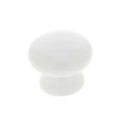 Bouton de meuble rond Belz blanc GoodHome Ø3,5 x P.3 cm