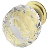 Bouton de meuble Ruis GoodHome effet or Ø3.2cm x H.4.3cm