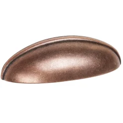 Bouton de meuble zamac cuvette diamètre 64 mm vieux cuivre lot de 24 piéces
