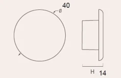 Bouton de meuble zamac diamètre 40 mm laiton satiné lot de 12 piéces