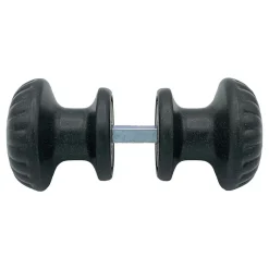 Bouton De Porte D60 mm - couple complet - en Aluminium GRIS ANTIQUE.