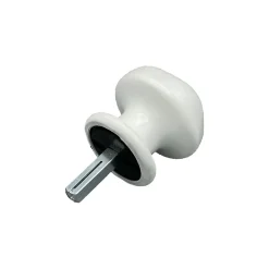 Bouton de Porte D60 mm en Aluminium BLANC RAL 9010 lot de 6 couples