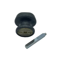Bouton de Porte D60 mm en Aluminium GRIS ANTIQUE.