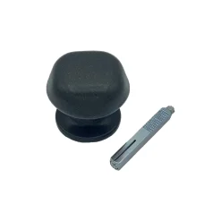 Bouton de Porte D60 mm en Aluminium GRIS ANTIQUE lot de 6